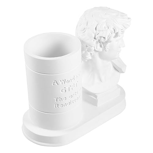 EXCEART Ästhetischer Schreibwaren-Schreibtisch-Organizer Skulptur Aus Kunstharz Stifthalter Make-up-Organizer Aus Gipsimitat Für Das Büro Dekorativer Schreibtisch-Stift- Und Make-up- EXCEART Ästhetischer Schreibwaren-Schreibtisch-Organizer Skulptur Aus Kunstharz Stifthalter Make-up-Organizer Aus Gipsimitat Für Das Büro Dekorativer Schreibtisch-Stift- Und Make-up- von EXCEART