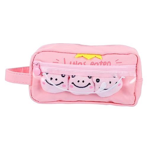 EXCEART Bleistifttasche Mit Cartoon-Motiv Federmäppchen Aus Canvas Für Studenten Stiftetasche Zur Aufbewahrung Von Schreibwaren Praktisch Und Tragbar von EXCEART