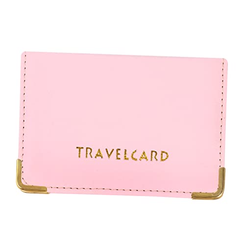 EXCEART 1stk Id-Fall Geldbörse Tasche Geldklammer Kreditkartenorganisator Abdeckung Für Reisekartenetui Schlüssel Tragbares Kartenetui Gehäuse Inhaber Schutzhülle Halter Pu Rosa von EXCEART