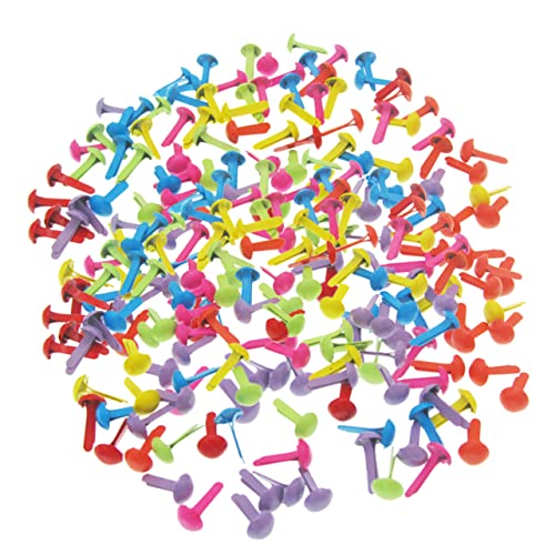 EXCEART 2satz Mini-brads Handgefertigt Runde Papierklammern Eisenmetall Brads Für Scrapbooking DIY-Handwerk Bunt von EXCEART