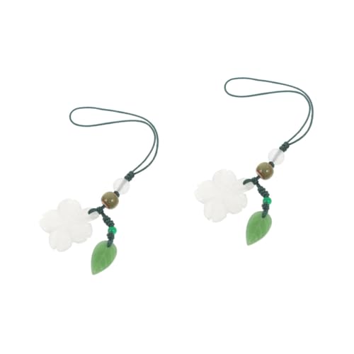 EXCEART 2 Stück Charm Schlüsselring Anhänger für Diy Schmuckgestaltung Dekoratives Vierblättriges für Schlüssel Taschen Kreative Bastelprojekte von EXCEART