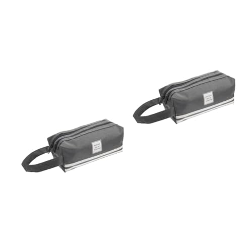 EXCEART 2 Stück Federmäppchen Aus Oxford Stoff Bleistifttaschen Netz Reißverschlusstasche Große Aufbewahrungstasche Canvas Durchsichtige Make Up Tasche Spezielles Federmäppchen Für von EXCEART