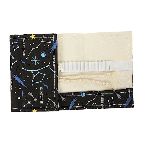 EXCEART 2st Rollos Aus Segeltuch Etui Für Federhalter Tote-Einsatz-Organizer Bleistiftverpackung Aus Leinwand Farbstift-Organizer Stifthaltertasche Bürstenhalter Hohe Kapazität Schüler von EXCEART