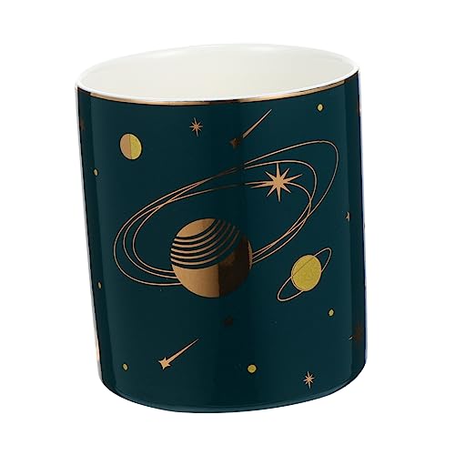 EXCEART 2 STK Star Universe Stifthalter Kosmetikpinselständer Desktop-dekor Nagelkunststift Kosmetikpinsel-Organizer Desktop-stifthalter Desktop-bürstenbecher Büro Keramik Besteckständer von EXCEART