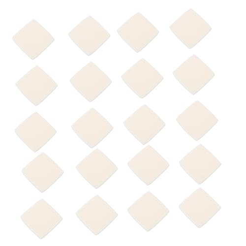 EXCEART 20 Stk Schwammmatte Lichtempfindlich Kosmetische Keilschwämme Make-up-schwamm-etui Aufkleber Spülschwamm Make-up-schwämme Für Grundierungen Dekorationsschwamm Concealer Pinsel Weiß von EXCEART