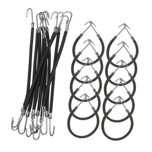 EXCEART 20stücke Elastische Pferdeschwanzhalter Mit Haken Verstellbare Haargummis Für Damen Bänder Zum Hochstecken Von Haaren Geeignet Für Verschiedene Frisuren Und Anlässe Langlebig von EXCEART