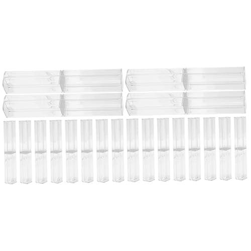 EXCEART 20stücke Teiliges Transparente Stiftboxen Praktische Aufbewahrung Für Bleistifte Marker Und Schreibwaren Für Schule Und Büro Platzsparend Und von EXCEART