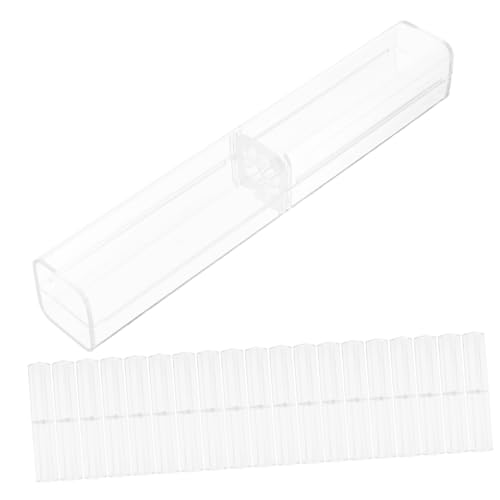 EXCEART 20stücke Transparenter Stiftebehälter Aus Kunststoff Klar Für Stifte Radiergummis Reißnägel Geeignet Für Büro Zuhause Schule Reisen von EXCEART