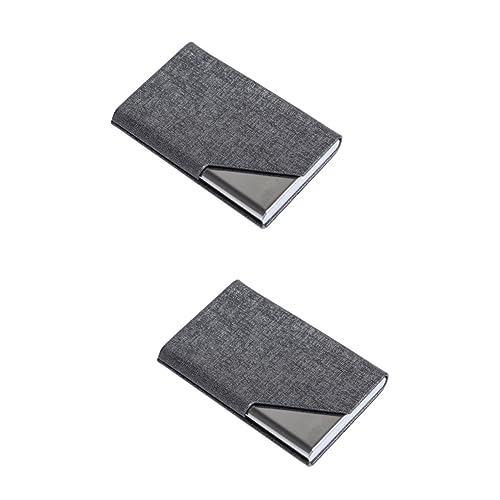 EXCEART 2St kreditkartenhalter Credit Card Holder Visitenkartenspender Geschäftsträger Geldbörse für Männer visitenkartenhalter für Damen Metall Business-Tasche Telefonkarte von EXCEART