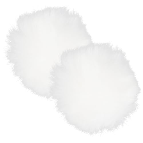 EXCEART 2stücke Pompom Schuh Charms Dekoration Abnehmbare Schuh Clips Aus Kunstfell Für Damen Elegante Schuhverzierung Für Sneakers High Heels Taschen Und Hüte von EXCEART