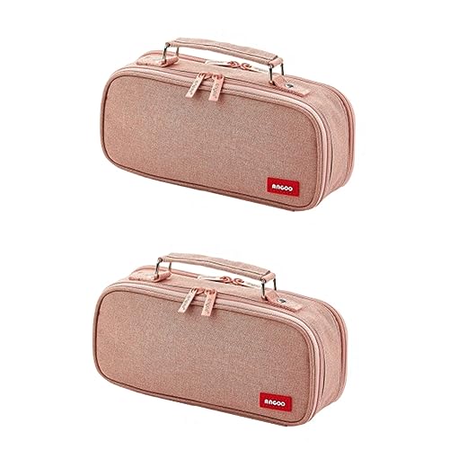 EXCEART 2St Schreibwarentaschen aufbewahrungssack Storage Pockets Make-up Tasche kosemtiktasche federmäppchen Zubehör für Stifttaschen tragbare Bleistifttaschen Klassisch Lieferungen Rosa von EXCEART