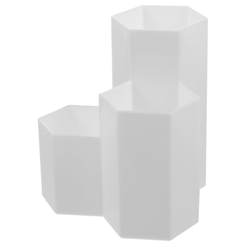 EXCEART 3 Sechseckiger Stifthalter Desktop Organizer Cosmetic Organizer Stifte + Bleistift Desktop-Organizer schreibwaren Make-up Pinsel wegbringen Container Veranstalter Student pp von EXCEART