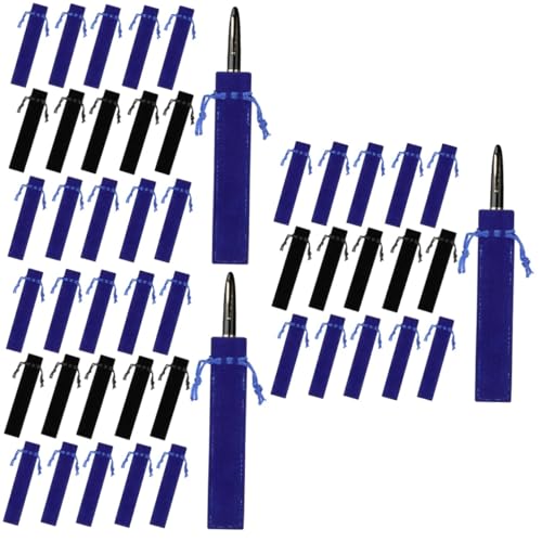 EXCEART 3 Sätze Einzelstifttasche Stifttaschen Stiftverpackung Federmäppchen Fisch Bausatz Beutel Federmäppchen Klar Federtaschen Aus Samt Einzelner Stifthalter Gel Flanell 50 Stück * 3 von EXCEART