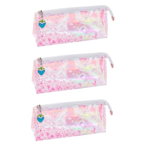 EXCEART 3 Stck. Federmäppchen Schreibwarenbeutel Stifttasche Für Aufbewahrungstasche Für Stifte Federtasche Mit Großem Fassungsvermögen Studentenstapeltasche PVC von EXCEART