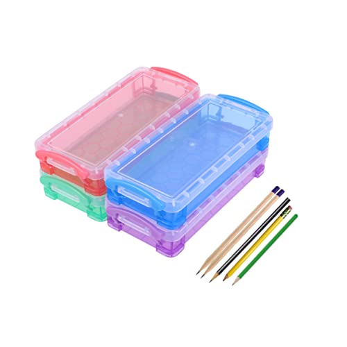 EXCEART 3-teiliges Federmäppchen Aus Kunststoff Aufbewahrungsbox Für Schreibwaren Zwischenschicht Leicht Skizzenkunst-stifteetui Für Studenten Jungen Und Mädchen Büro Farbe von EXCEART