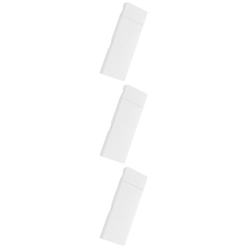 EXCEART 3St schreibwaren desks spicketstift stylofon Plastic Boxes spickzettel Stift Organize gemüse aufbewahrung Karikatur Bleistiftspitzer Mäppchen Muschelschale Aufbewahrungskiste Weiß von EXCEART