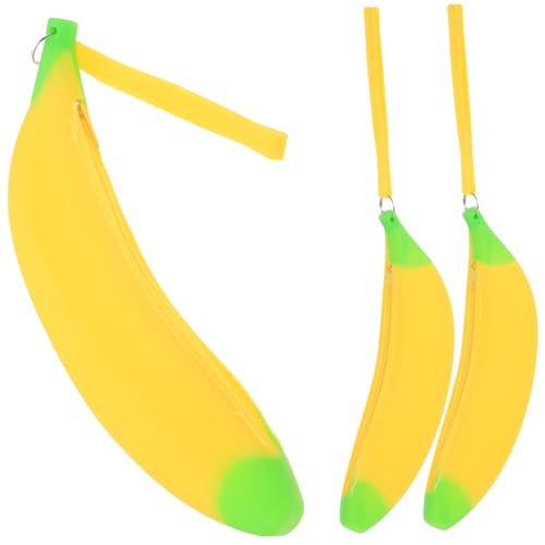 EXCEART 3Stücke Cartoon Bananen Federmäppchen Aus Silikon Bleistiftbeutel Für Aufbewahrung Von Schreibwaren Süßes Design Als EXCEART 3Stücke Cartoon Bananen Federmäppchen Aus Silikon Bleistiftbeutel Für Aufbewahrung Von Schreibwaren Süßes Design Als von EXCEART