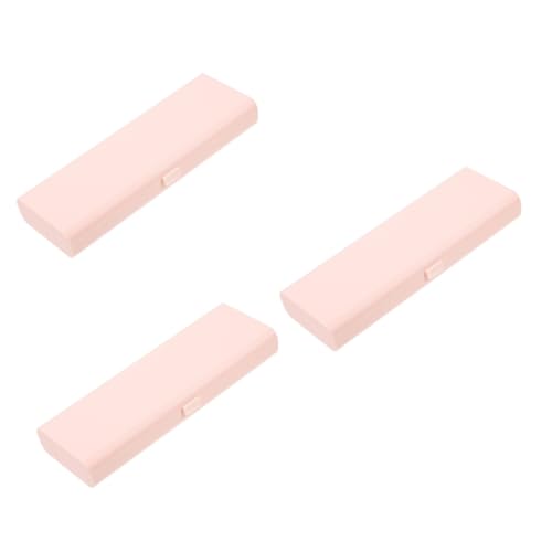 EXCEART 3stücke Große Kapazität Federmäppchen Aufbewahrungsbox Für Schweißresistente Und Leicht Zu Reinigende Schreibwarenbox Rosa Für Schule Und Büro von EXCEART