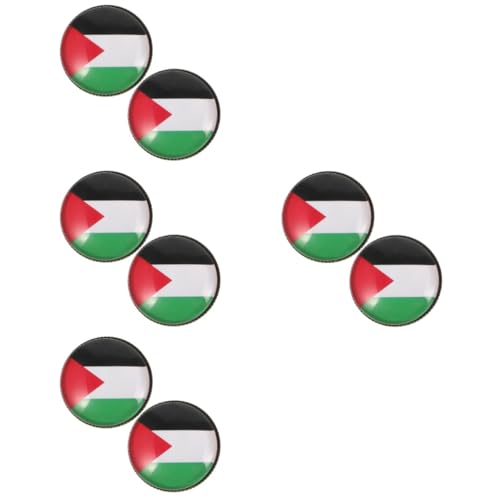 EXCEART 4 Sätze Palästinensische Brosche Jersey Stift Flagge Nationale Anstecknadel Wassermelonen-pin-abzeichen Fahnennadeln Merch Nicht Binäres Flag Stolz-pin Kupfer 2 Stück * 4 von EXCEART