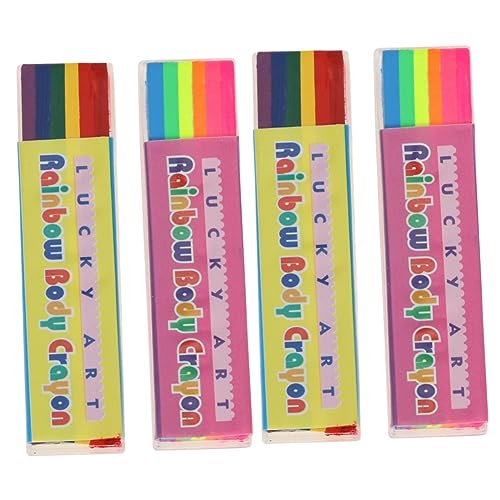 EXCEART 4 Stück Stift Malen Body-art-buntstifte Marker Für Farbstifte Gesicht Buntstifte Gesichts-make-up-stift Gesichts- Und Make-up-buntstifte Waschbar Kind Calciumcarbonat Kleidungsset von EXCEART