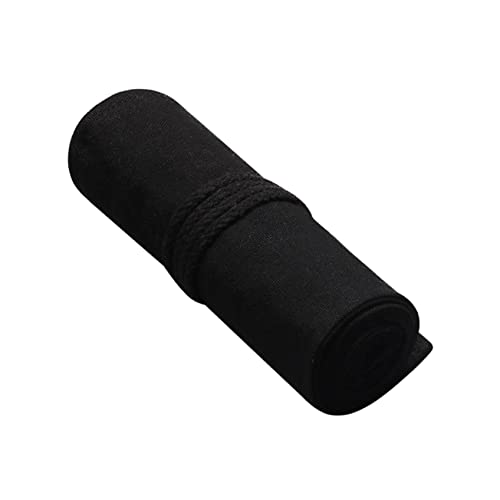 EXCEART 48löcher Portable Canvas Pencil Case Mit Slots Großes Volumen Für Künstler Und Schüler Praktischer Roll-Organizer Für Stifte Und Schwarz von EXCEART