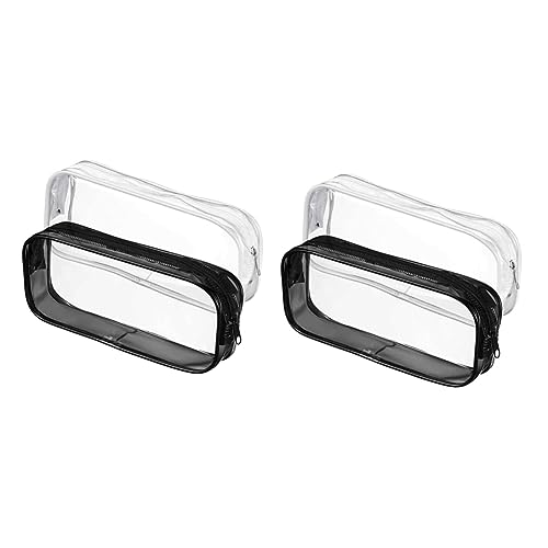 EXCEART 4stücke PVC Transparentes Federmäppchen Großzügige Stiftetasche Für Schule Und Büro Für Schüler Und Studenten Praktische Aufbewahrung Für Schreibutensilien von EXCEART