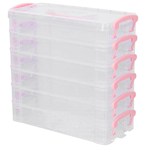 EXCEART 5 Sätze Mehr Schicht ige Schreibwaren Box Kinder federmäppchen schreibwaren Organizer Schreibwarenkoffer Behälter für Aquarellstifte Bleistifthalter transparentes Gehäuse matt von EXCEART