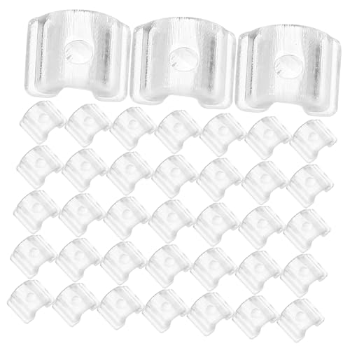 EXCEART 50 Stück Haarseil U-förmige Schnalle Haarseilhalter für Frauen DIY Haarseilschnallen Materialien für Haarseile zum Selbermachen Haarseil DIY Requisiten Plastik Weiß von EXCEART