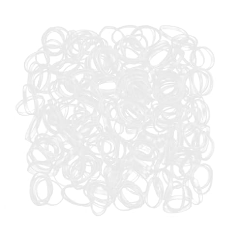 EXCEART 500stücke Klarer Gummiband Für Elastische Haargummis Schonend Für Haar Transparente Haargummis Vielseitig Einsetzbar Für Für Mädchen Und Damen von EXCEART
