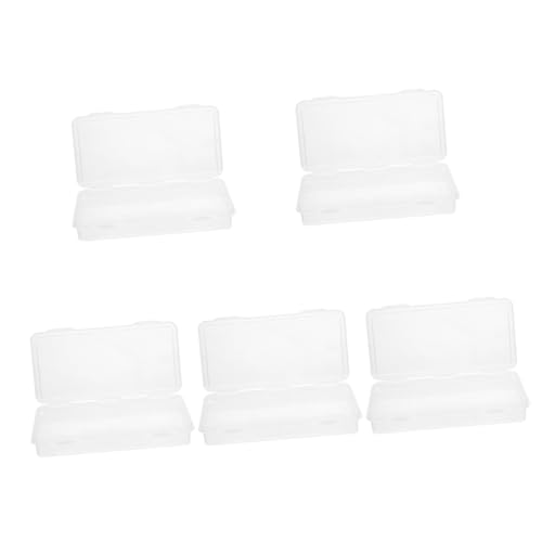 EXCEART 5Er-Box für Pinsel Leere Stiftschachteln durchsichtige Stifteboxen schul federmäppchen School Pencil case Aufbewahrungsbehälter für Bleistifte Bleistiftbehälter von EXCEART
