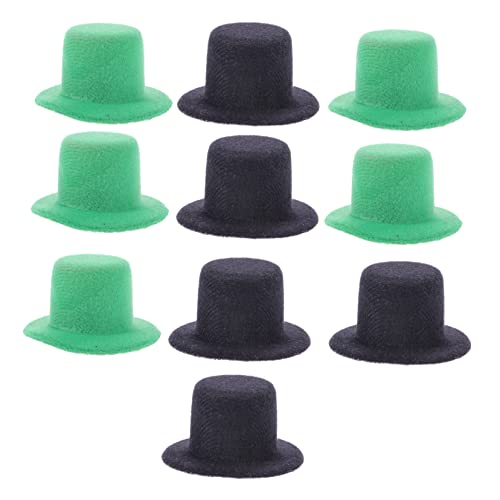 EXCEART 5St Hut Zubehör haarschmuck Patricks Day Hut selber machen Mini-Clips für Haare Haarnadel Haarklammer Bastelzubehör Mini-Hutanhänger Baby Yingschi Partyhut schmücken Zylinder Vlies von EXCEART