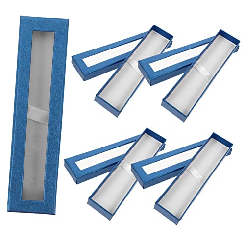 EXCEART Leichte Stiftbox Aus Papier mit Fenster 5 Stück Leere Stiftboxen für Füllfederhalter von EXCEART