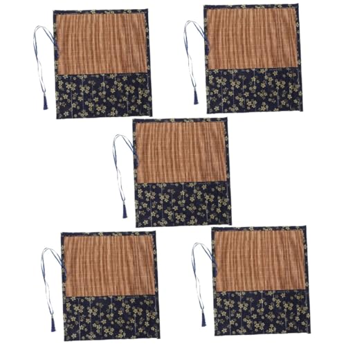 EXCEART 5stücke Chinesischer Pinselhalter Roll-up Tasche Für Kunstbedarf Tragbare Stiftetui Mit Mehreren Fächern Für Schüler Und Künstler Langlebige Stoffqualität Gelb-blau Mit EXCEART 5stücke Chinesischer Pinselhalter Roll-up Tasche Für Kunstbedarf Tragbare Stiftetui Mit Mehreren Fächern Für Schüler Und Künstler Langlebige Stoffqualität Gelb-blau Mit von EXCEART