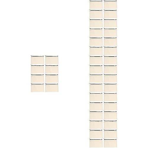 EXCEART 60 STK Federmäppchen Aus Leerem Segeltuch Leere Federmäppchen Leere Kosmetiktaschen Federmäppchen Aus Segeltuch Leere Reißverschlusstaschen Multifunktion Toilettenartikel Fräulein von EXCEART