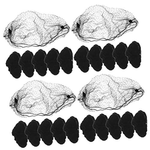 EXCEART 60st Unsichtbares Haarnetz Haarnetze Food-service Viskose-schlauchmütze Netzperückenkappe Haarnetz Für Elastische Mesh-dutt-abdeckung Nylon Schal Mädchen von EXCEART