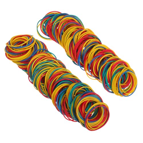 EXCEART 600 Stück Gummiband gummibänder Bunte Haargummis elastische Haargummis Zubehör für Krawattenfärbemittel Bands Geldbänder kleine Haargummis von EXCEART