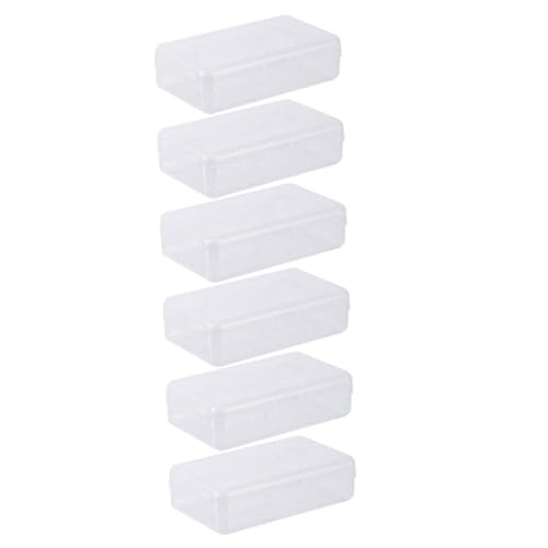EXCEART 6St transparentes Federmäppchen stiftebox Kinder stifteetui Kinder stationäre Tasche Bleistifthaltertasche stapelbarer Stiftbehälter Federmäppchen aus einfach von EXCEART