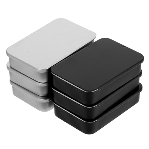 EXCEART 6stücke Metall Kreditkarte Ausweis Push Pull Box Visitenkarten Und Id Lagerung Metall Aufbewahrungsbox von EXCEART