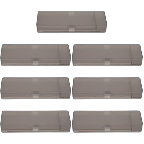 EXCEART 7 Sätze Kunststoff-Box Stiftspeicher Federmäppchen Mit Großem Fassungsvermögen Aufbewahrungsbehälter Für Stifte Aufbewahrungskorb Schreibwarenkoffer Brown Plastik 2 Stück * 7 von EXCEART