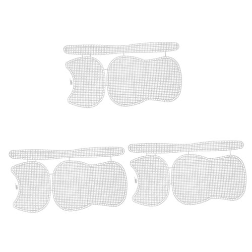 EXCEART 9 Sets Gitter Liner Netz Geldbörse Kreis Geldbörse Durchsichtige Kunststoff Geldbörse DIY Taschenblätter Leinwand Tropfentuch Durchsichtige Kunststoff Leinwandblätter von EXCEART