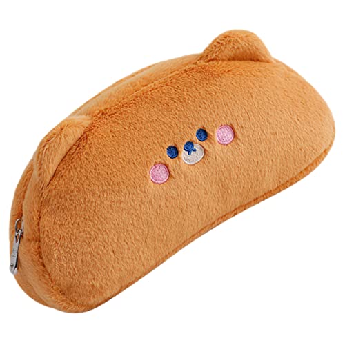 EXCEART Cartoon Plüsch Bleistiftbeutel Mit Reißverschluss Große Kapazität Für Stifte Künstlerbedarf Und Kosmetik Für Schüler Erwachsene Und Kreative Köpfe von EXCEART