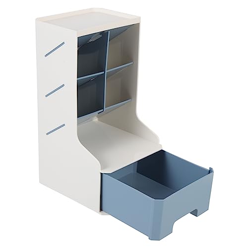 EXCEART Desktop-aufbewahrungsbox Vertikaler Stifthalter Stift-Organizer Stifthalter Aus Kunststoff Stifthalter Tasse Stifthalter Mit 2 Ebenen Desktop-Regal Geneigt Büro Schreibtisch Pp von EXCEART