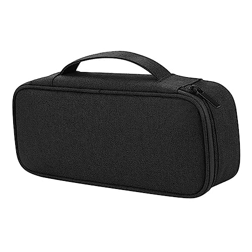 EXCEART Elektronischer Organizer für Kabel Multifunktionale Aufbewahrungstasche für Digitale Zubehörteile für Reisen mit Abnehmbaren Trennwänden und Elegantem Schwarz von EXCEART