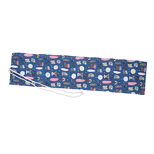 EXCEART Eulen-Feder mäppchen Stiftebox schul Gadget Stiftbeutel Stifteaufbewahrung Pencil case Tasche Künstler-Bleistiftverpackung Buntstifthalter Federmäppchen Rollstifthalter Segeltuch von EXCEART