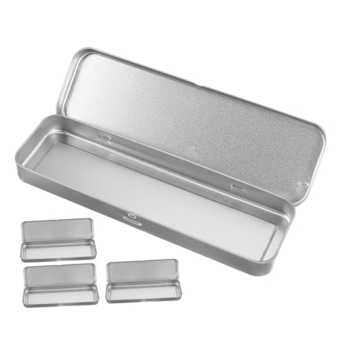 EXCEART Federmäppchen Für Die Schule 4-teilig Federmäppchen Aus Blech Solide Stifthalter Stilvoller Schreibwaren-Organizer Stifthalter Aus Metall Für Schüler von EXCEART