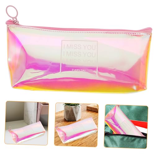 EXCEART federmäppchen PVC-Stifttasche tragbare Stifttasche schöne Federtasche glänzende Federtasche Pailletten von EXCEART