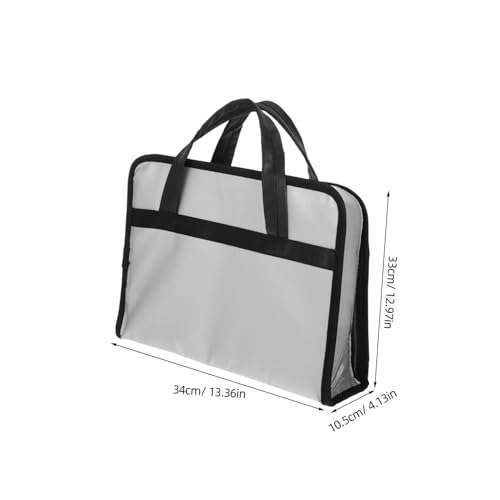 EXCEART Feuerfester Dokumenten-organizer Für Reisen Büro Und Meetings Mit Mehreren Fächern Zum Sicheren Aufbewahren Von Laptops Briefmarken Und Wichtigen Dokumenten Leicht Und Tragbar von EXCEART