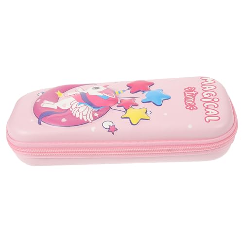 EXCEART Große Multi-use Federtasche Für Mädchen Cartoon Aufbewahrungstasche Praktische Stift Und Schreibwaren-Organizer Für Schule Und Büro Süßes Design Mit Einhorn Und Mond von EXCEART