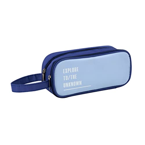 EXCEART Großer Bleistiftbehälter Schreibwarentasche Für Große Ästhetisches Federmäppchen Mit Reißverschluss Kapazität Tragbare Schichten Stiftetasche Großes Federmäppchen von EXCEART