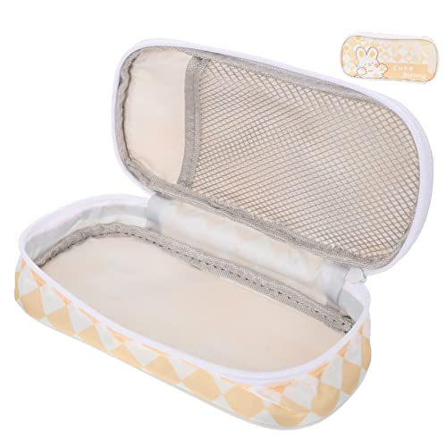 EXCEART Großer Bleistiftbeutel Mit Kapazität Mäppchen Für Schule Und Künstlerbedarf Gelbes Design Für Stifte Marker Und Zubehör Tragbar Und Leicht von EXCEART